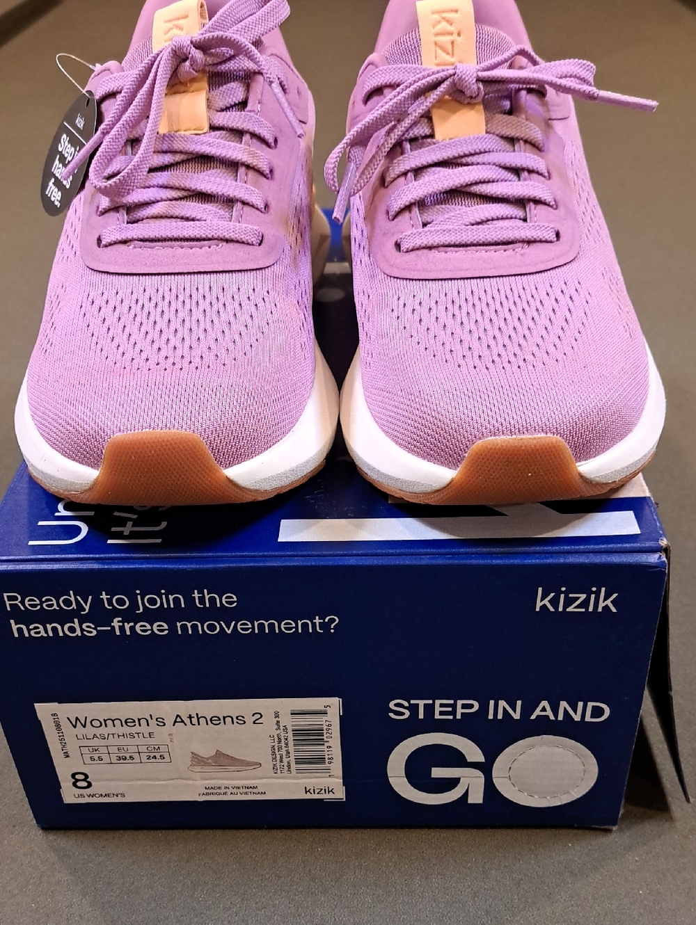 Kizik Athens 2 Sneaker - Color: Lilas/Thistle - Size: Women 8 - Picture 3 of 11